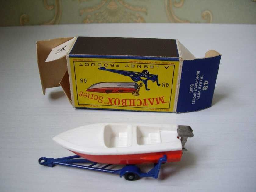 Matchbox Lesney TRAILER with SPORTS BOAT UNIKAT !!!