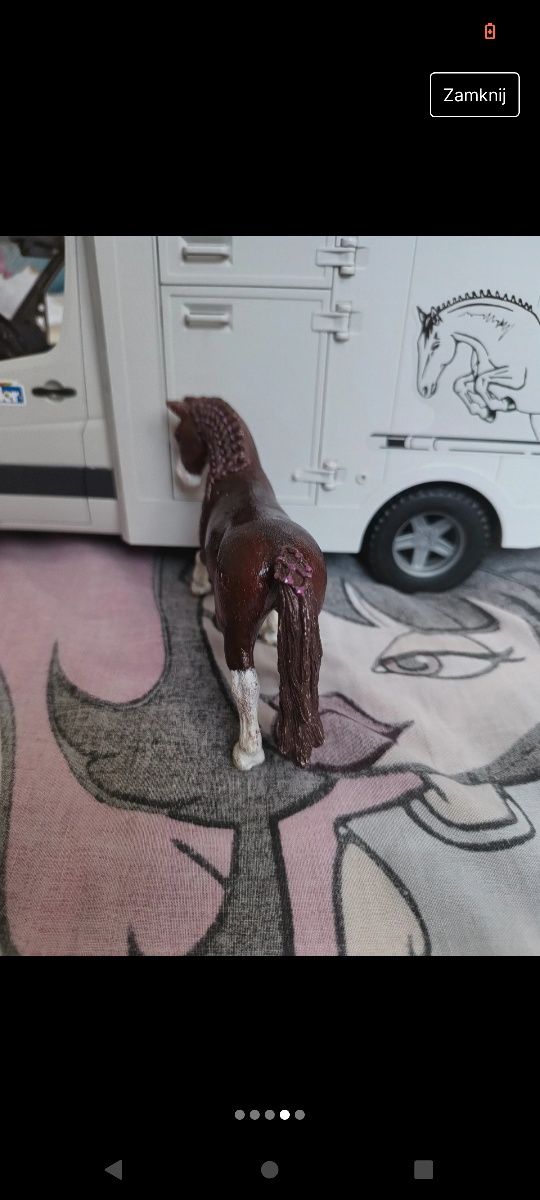Koń Schleich custom stan dobry