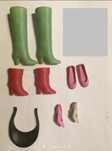 Sapatos e acessórios barbie anos 80