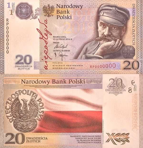 20 zł Niepodległość 2018 - banknot kolekcjonerski