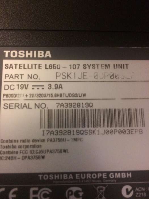 Toshiba para peças