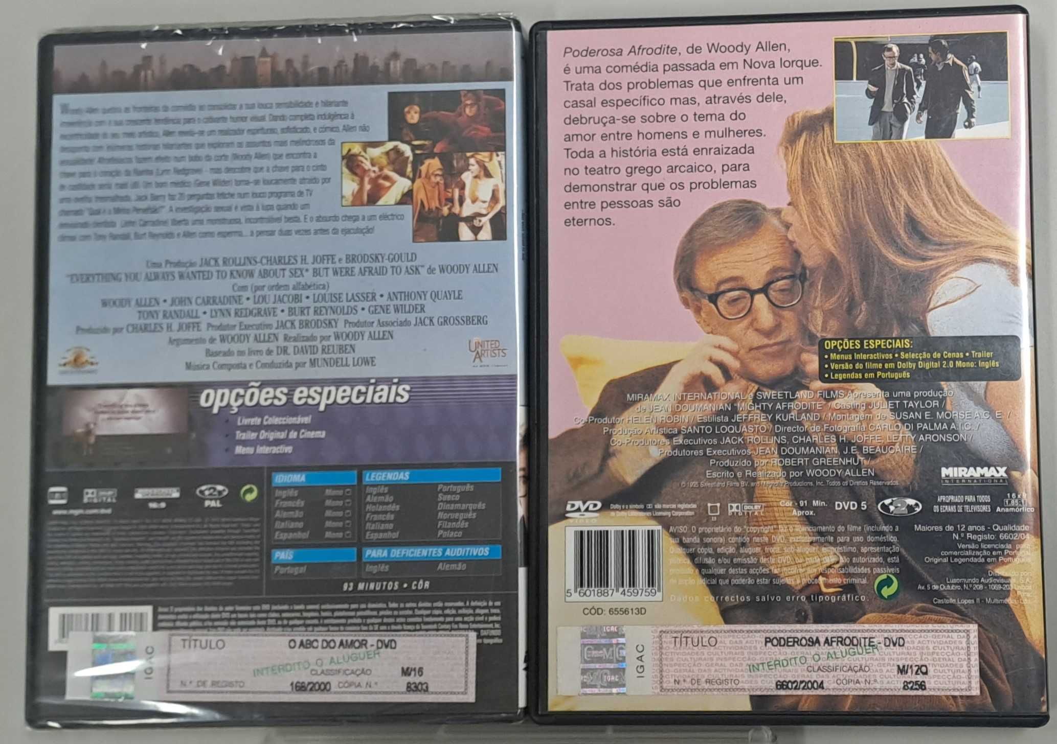 Pack com 4 Filmes do Woody Allen