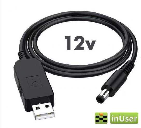 Універсальний кабель для роутера USB 5V - DC to 9V/12V з перехідником