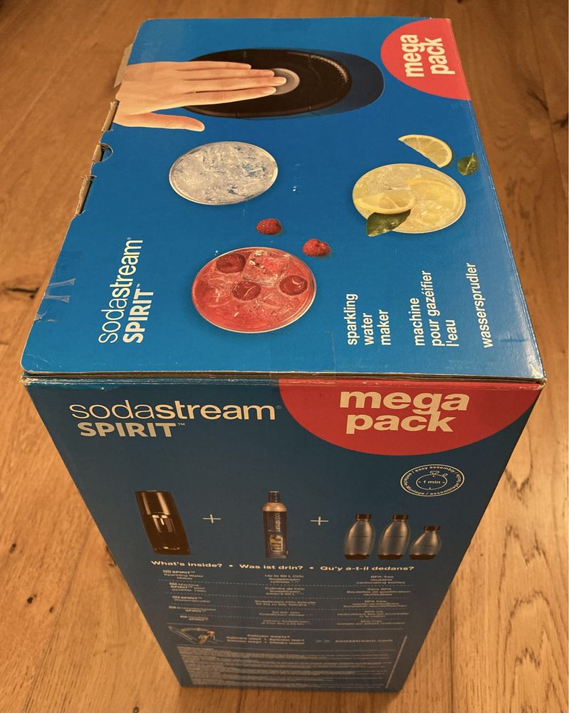 Sodastream Spirit Mega Pack Black Zestaw (3 butelki) nowy