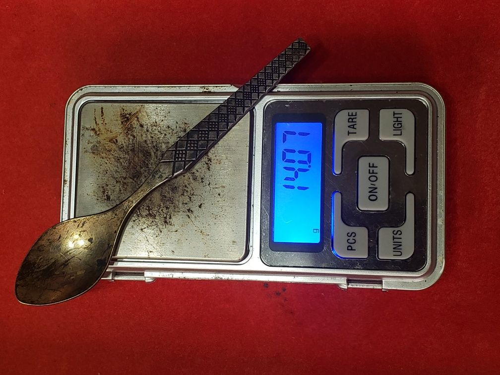 Серебряная  кофейная ложка 875 проба  14 грамм