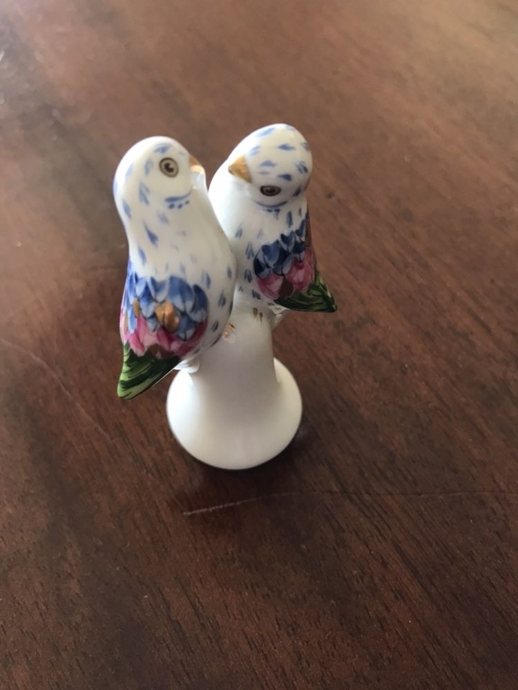 Casal de Pássaros em Porcelana da Vista Alegre