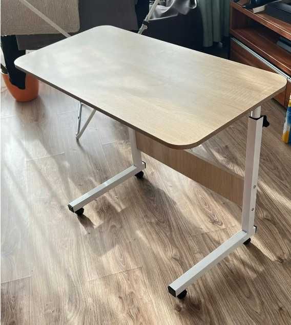 Мобільний стіл 80×40см для ноутбука ДСП дуб Сонома