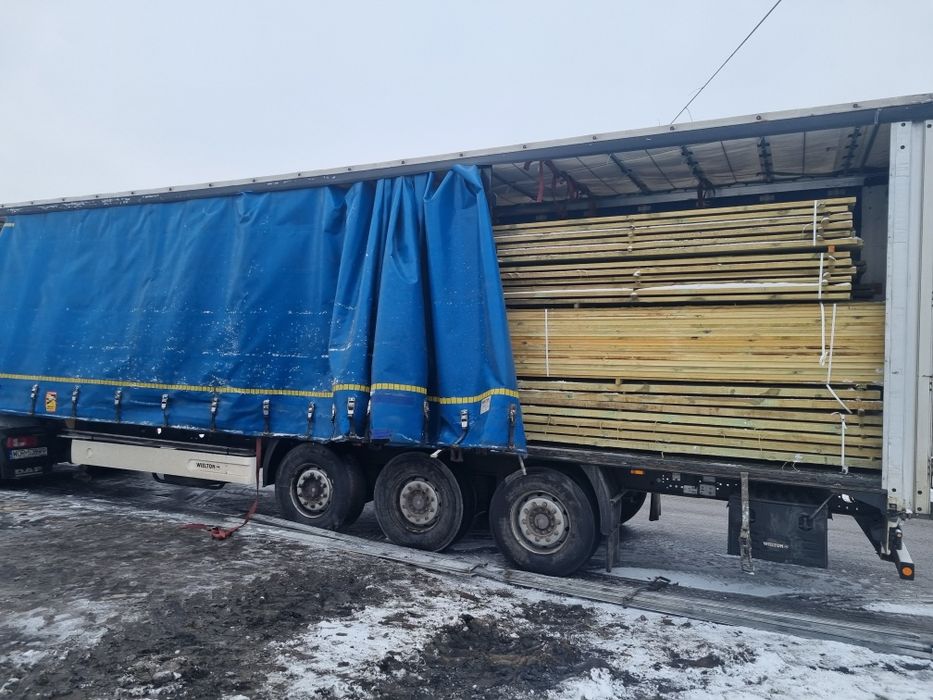 Więźba dachowa, Deski, Deska szalunkowa, Łaty, transport drewna