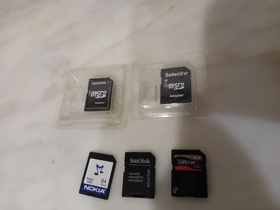 Conjunto de 5 Adaptadores/Cartão de Memória