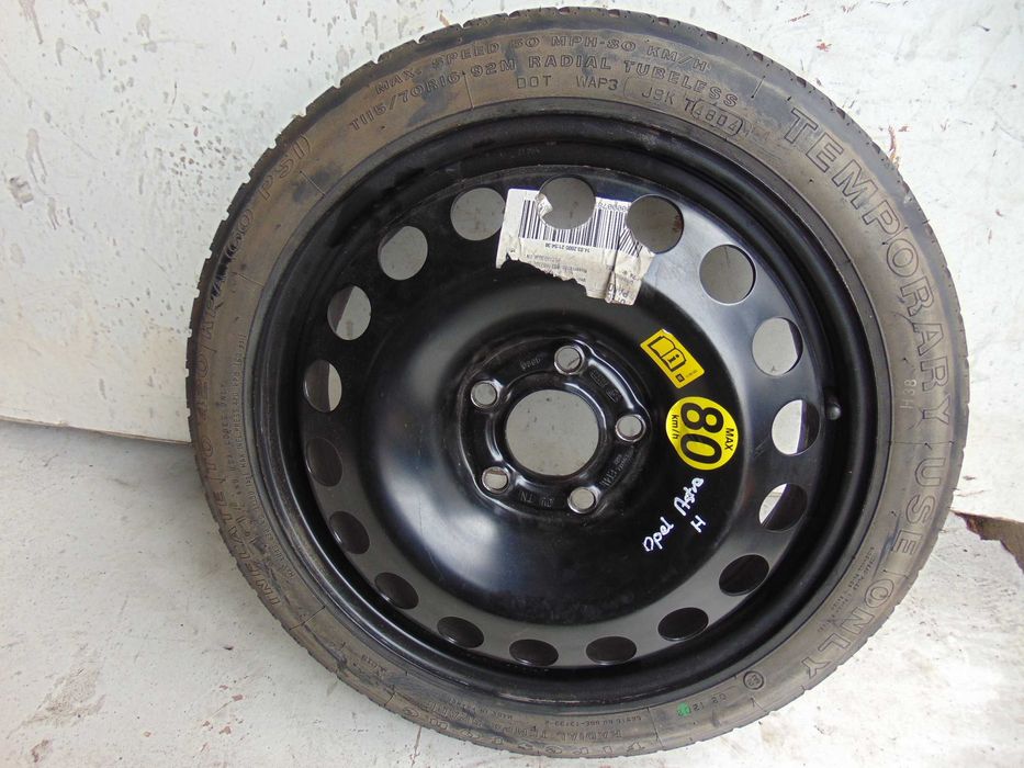 Koło Dojazdowe 115/70R16 Opel Astra H 5x110 gwarancja