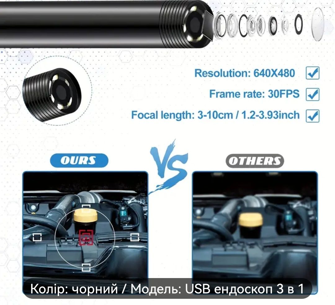 Камера BOSCH Эндоскоп Оригинал 20 Мегапикселей