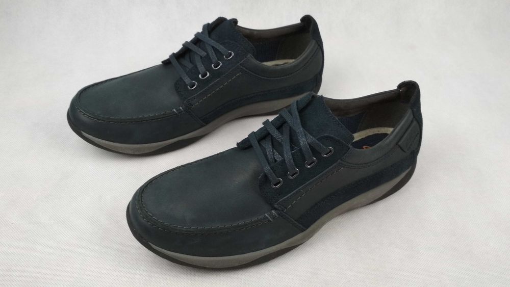 CLARKS Randle Walk Półbuty Buty Codzienne Skórzane Roz. 44
