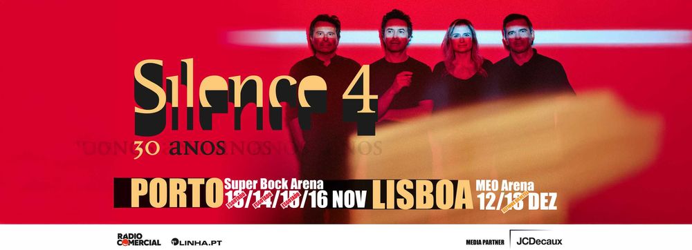 Bilhete concerto Silence4 dia 13/12