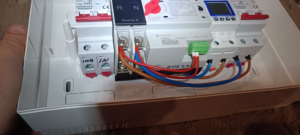 Щит з АВР під інвертор і захистом по напрузі