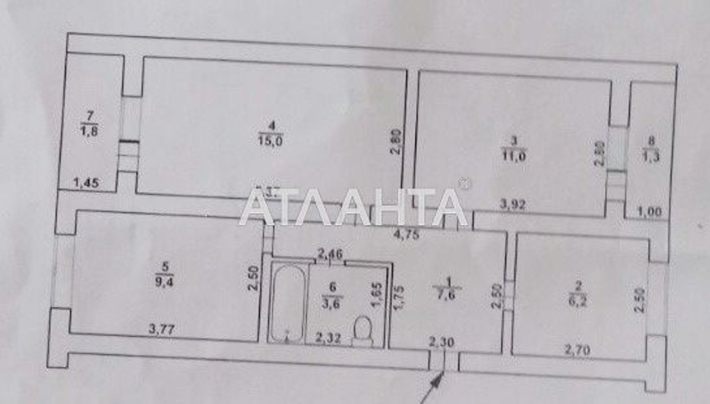 Большая квартира в 5 минутах езды от Одессы. В.Дальник, рядом Хлебодар