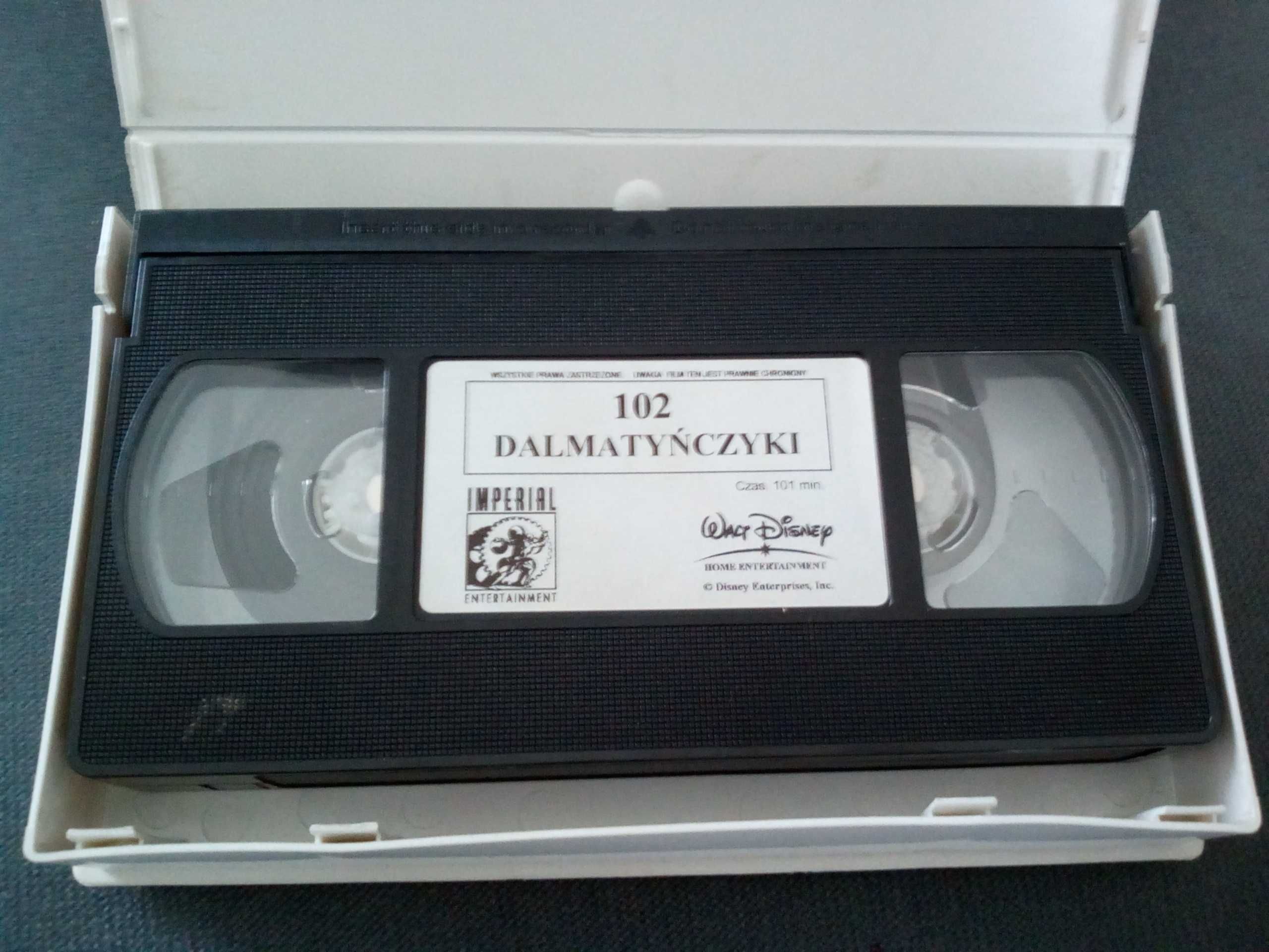 Kaseta VHS 102 Dalmatyńczyki polski dubbing