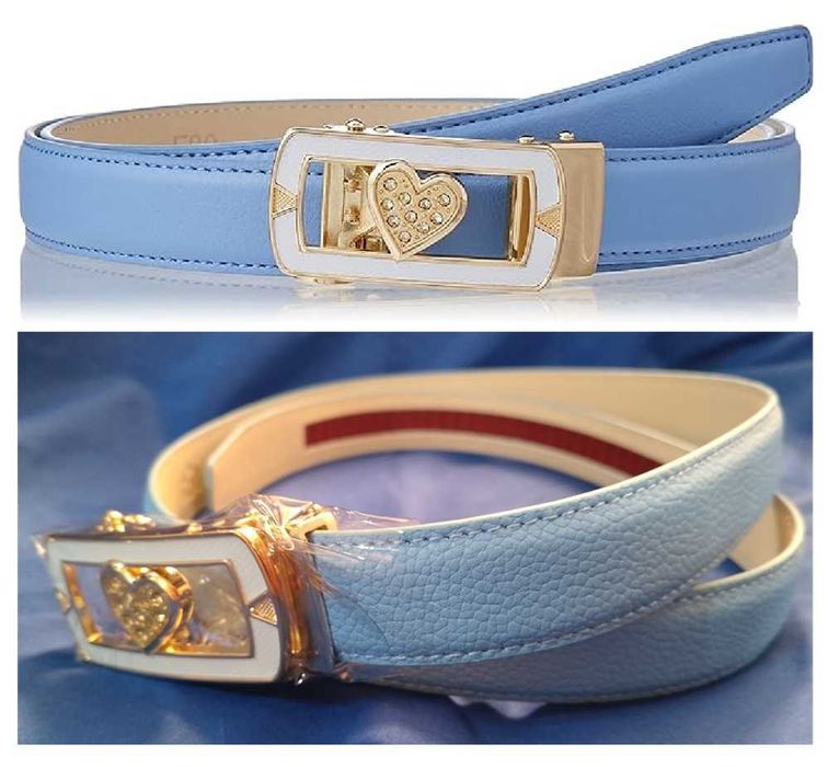 Anthoni Crown Cinto azul para mulher Tam 85 (244)