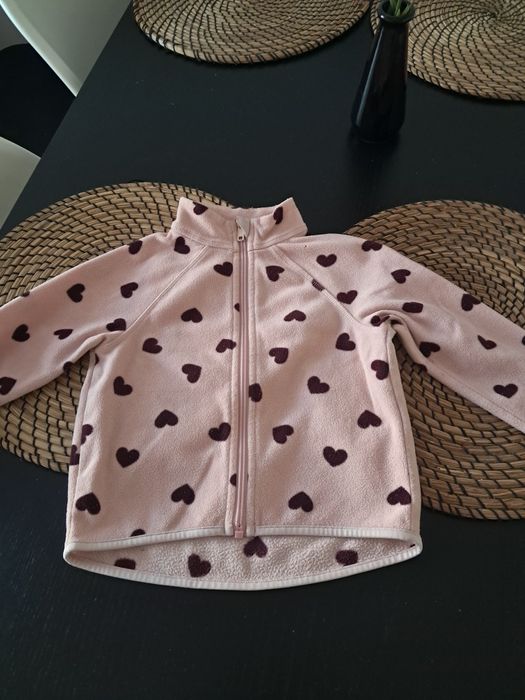 Polar dziewczęcy w serduszka  H&M r. 92