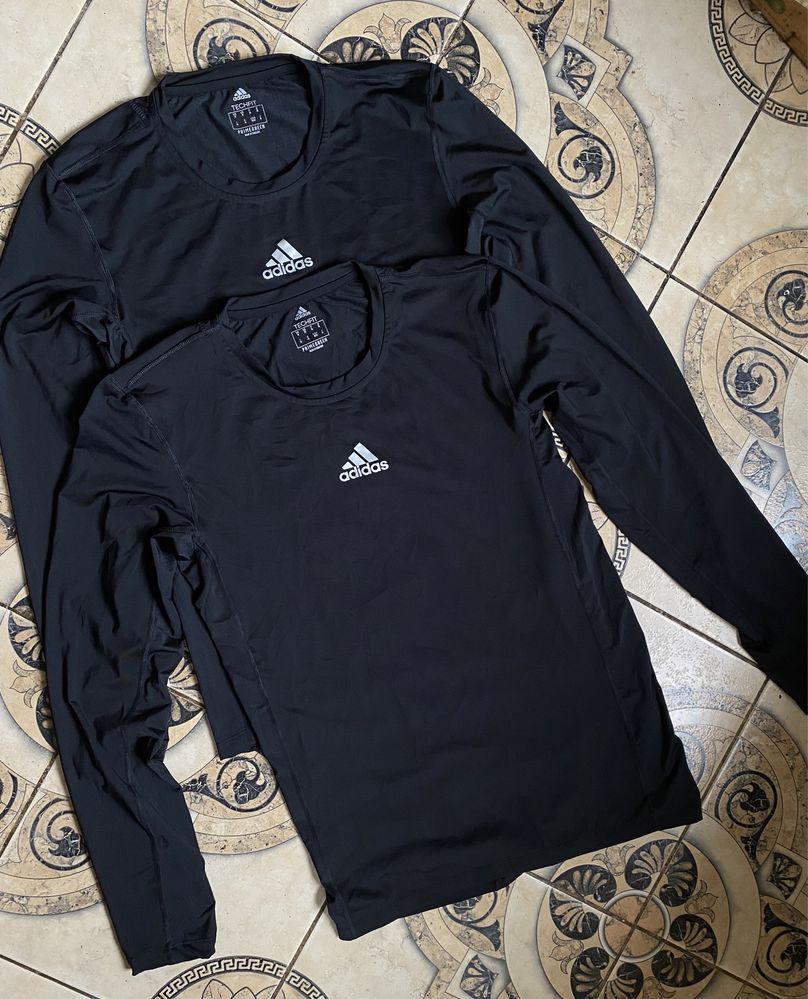 Мужская кофта Лонгслив термобелье рашгард ADIDAS Techfit Compression