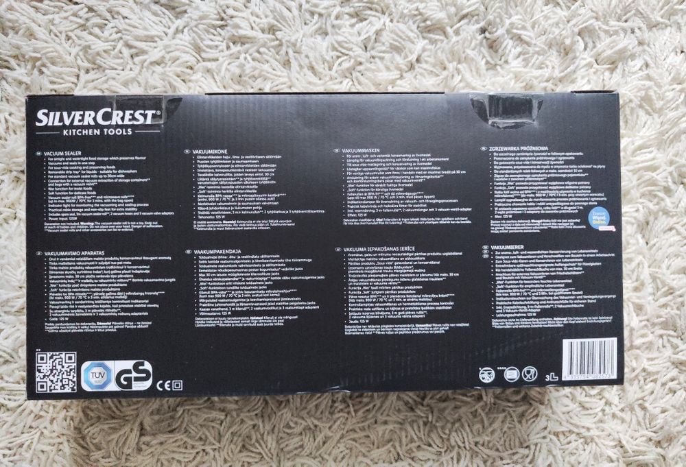 НОВИЙ Вакууматор SILVERCREST 125 C7 125W (Німеччина)