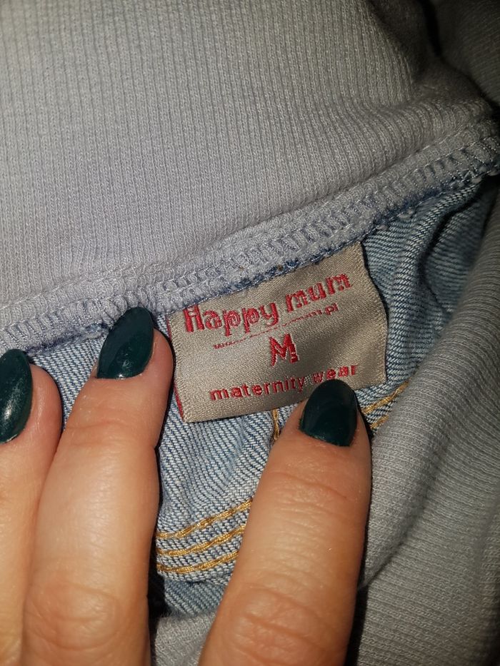 M 38 spodnie happy happymum ciążowe pumpy cienki jeans 36 S