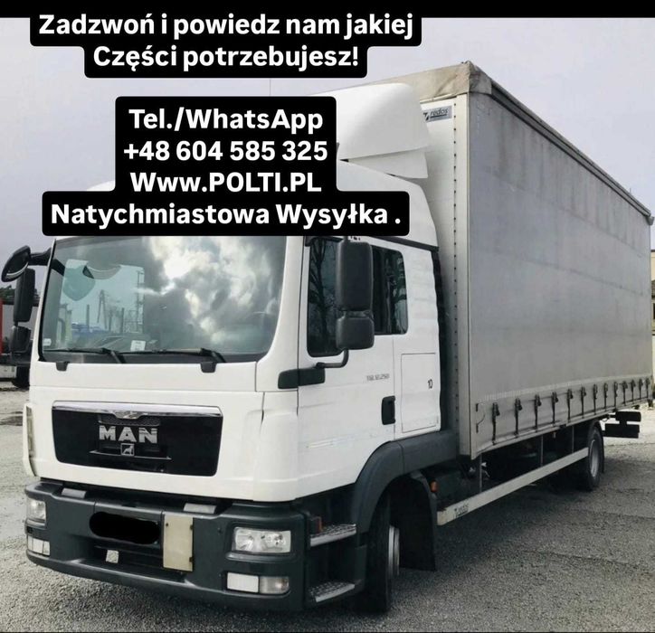 Części MAN TGL TGM Euro 4,5,6 8.180 8.210 12.240 12.250 12.290 Wysyłka