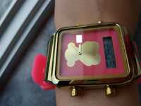 Relógio Rosa/Dourado - Digital/Analógico