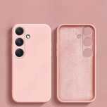 Etui do Galaxy S23 FE Silikonowe+2x szkło ochronne na wyświetlacz-RÓŻ