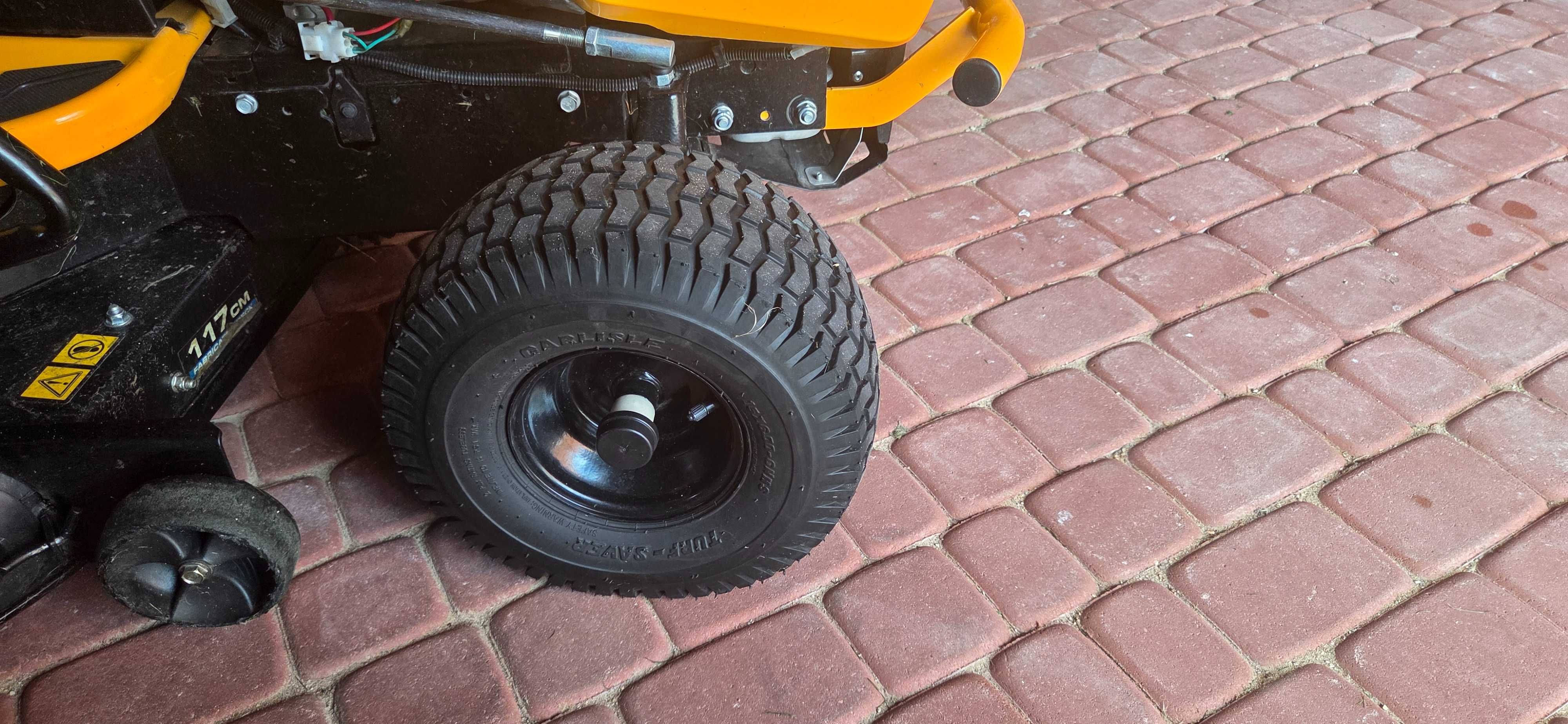 Traktorek ogrodowy Cub Cadet XT2 QS117+pług+przyczepka+łańcuchy nakoła