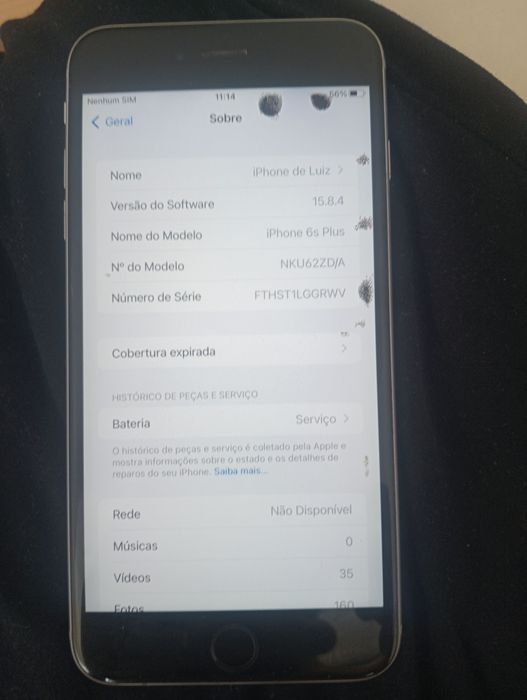 iPhone 6 s plus com Robô para glovo e bolt