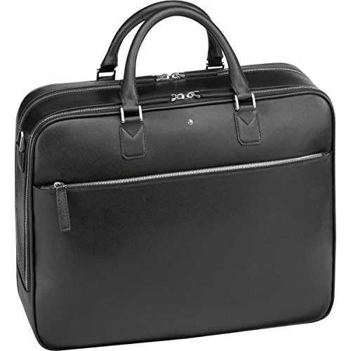 Montblanc Torba biznesowa w skórze Sartorial Dwukomorowa Czarna Nowa