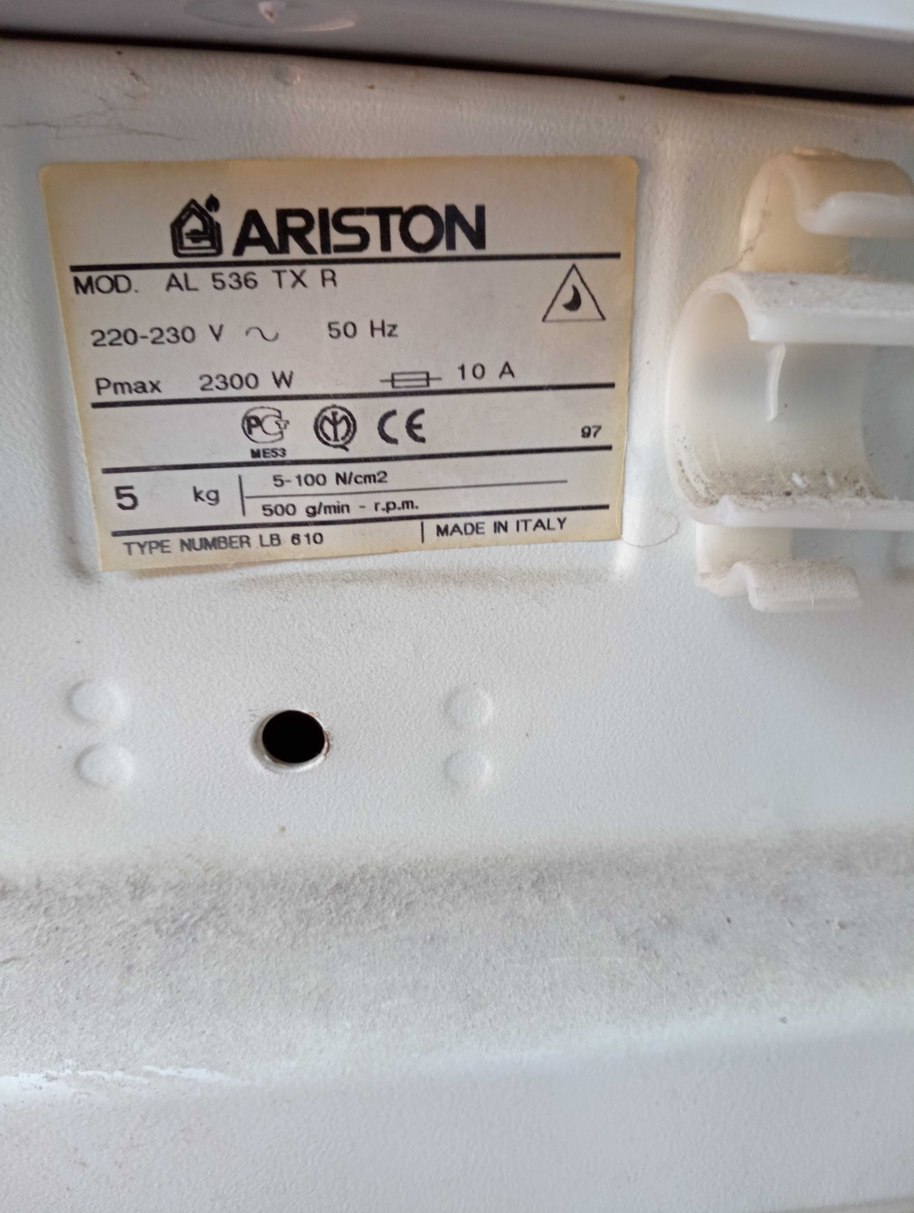 Люк (крышка) стиральной машины ARISTON mod. AL536TX R (б/у)