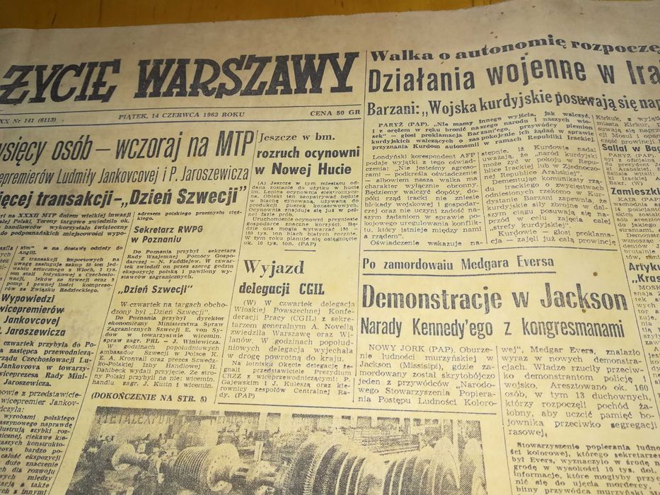 ,, Życie Warszawy '' stare czasopismo lata 1960, 38  sztuk