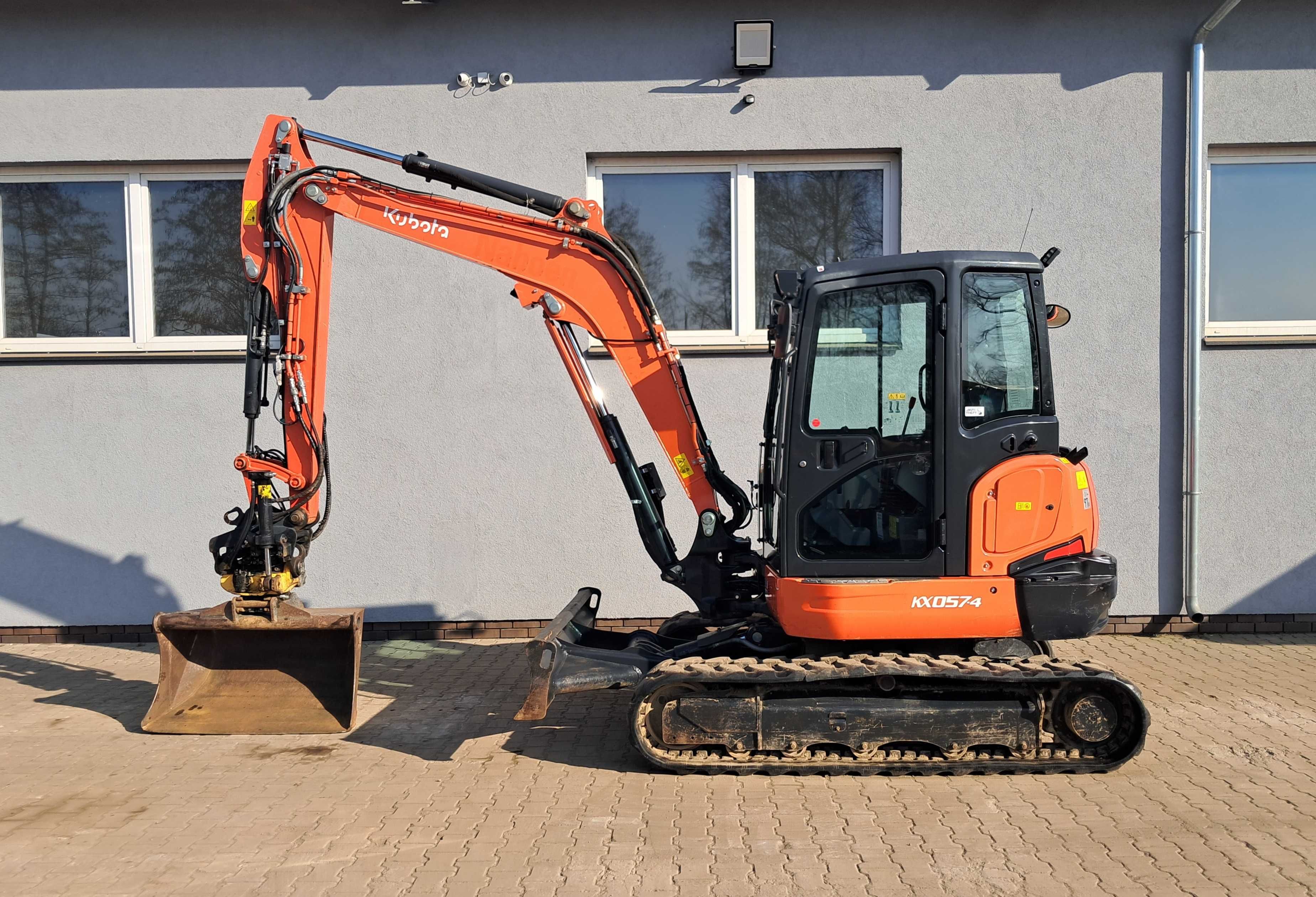 KUBOTA KX057 -4 Rototilt ENGCON 1748h 2019r Oryginał Koparka 5,5t