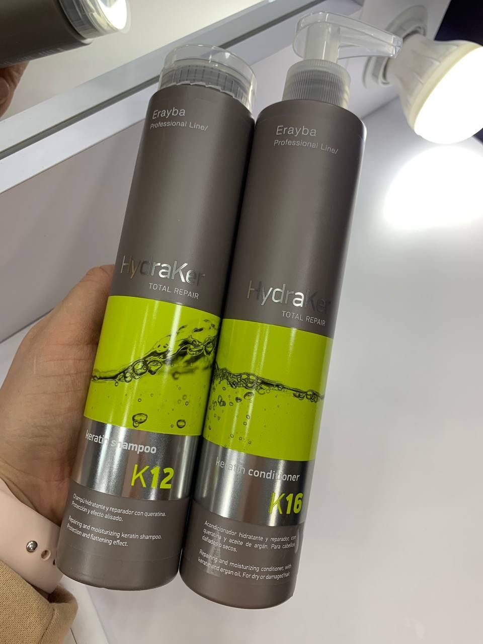 Шампунь безсульфатный Erayba HydraKer K12 Keratin Shampoo, 1000 ml