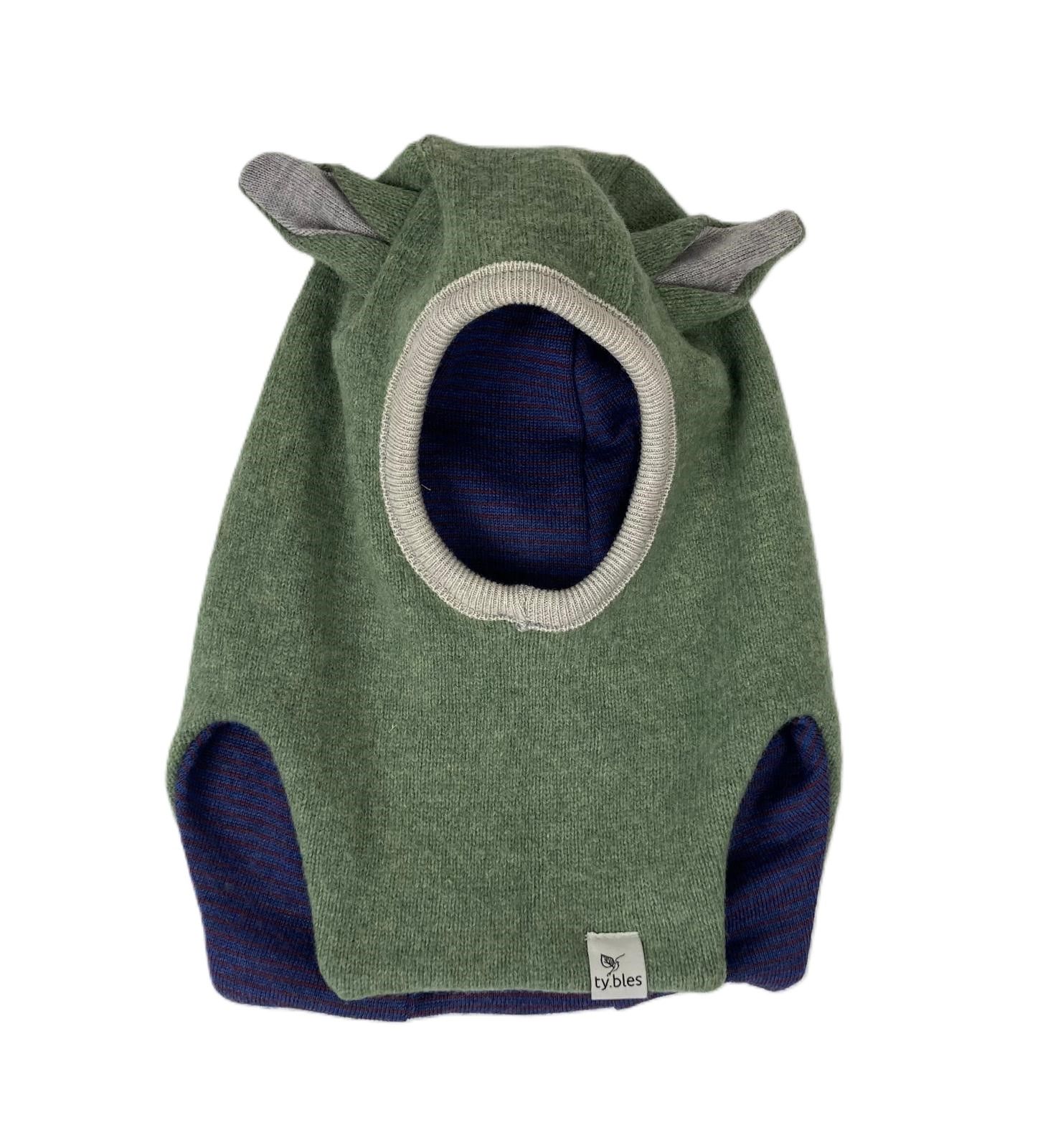 Czapka kominiarka 100% wełna lambs wool merino 1 -2  lata