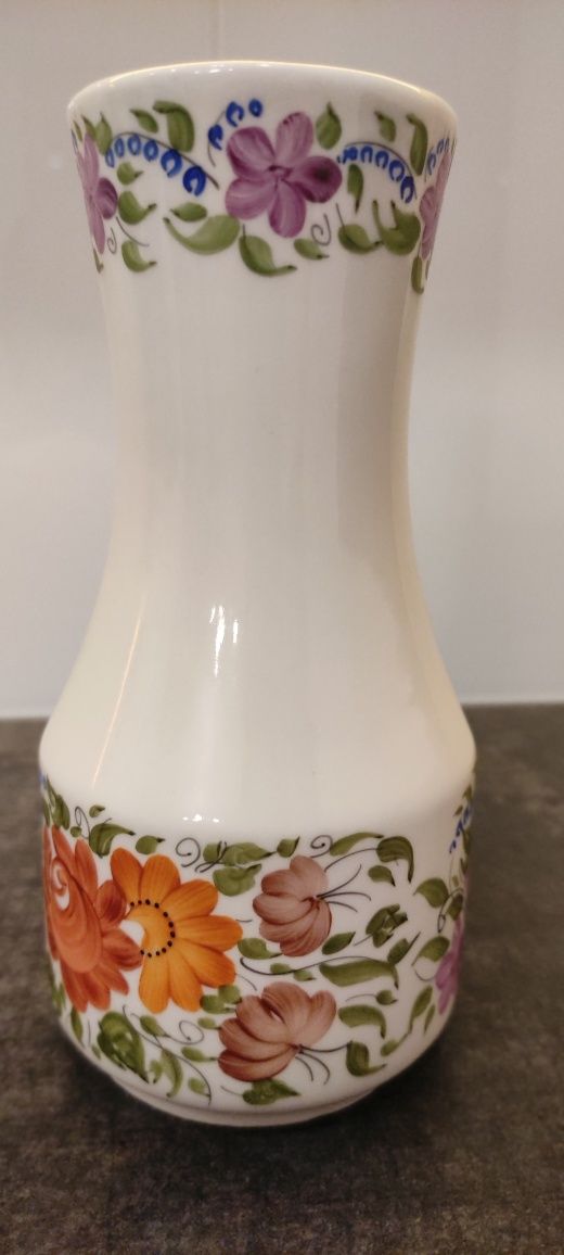 Wazon porcelana Wawel ręcznie malowany H. Banaszek PRL Vintage