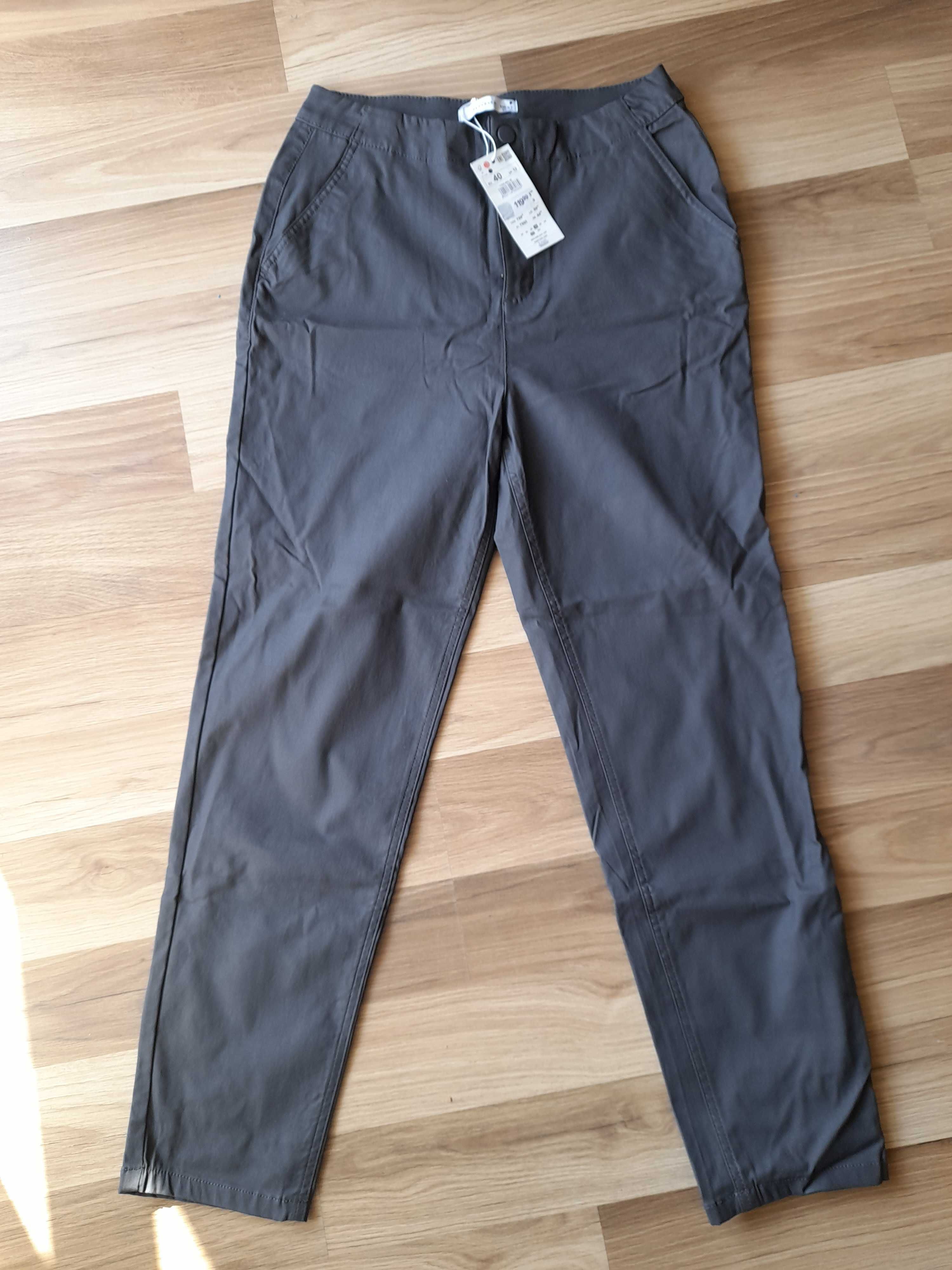 Spodnie Reserved damskie, NOWE 40, woskowane
