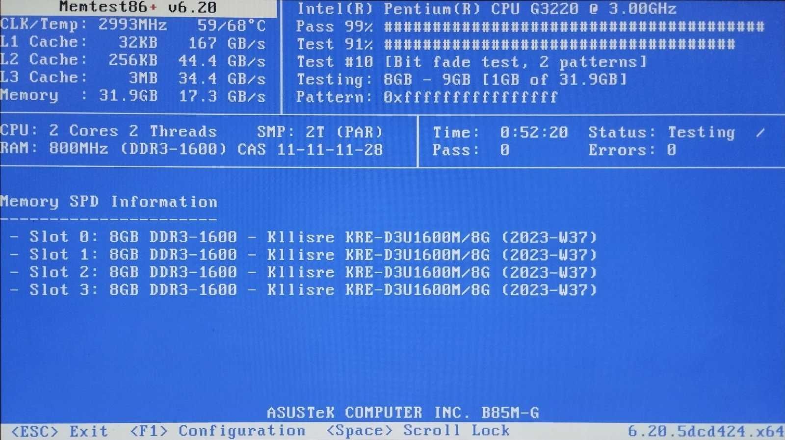 Набір оперативна пам'ять (8Гб + 8Гб) KLLISRE 16 Gb DDR3 1600 МГц