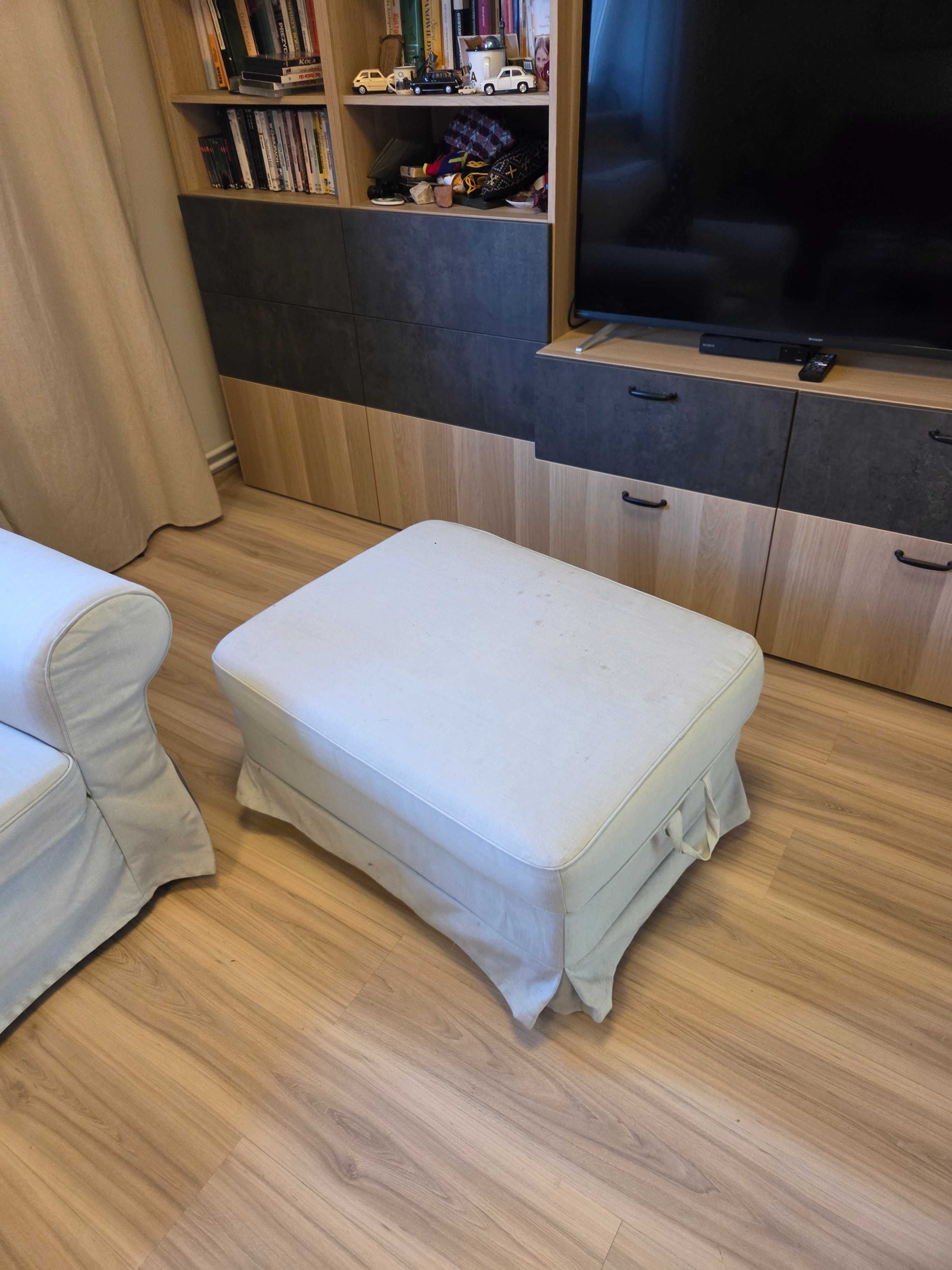 fotel i podnóżek Ektorp IKEA