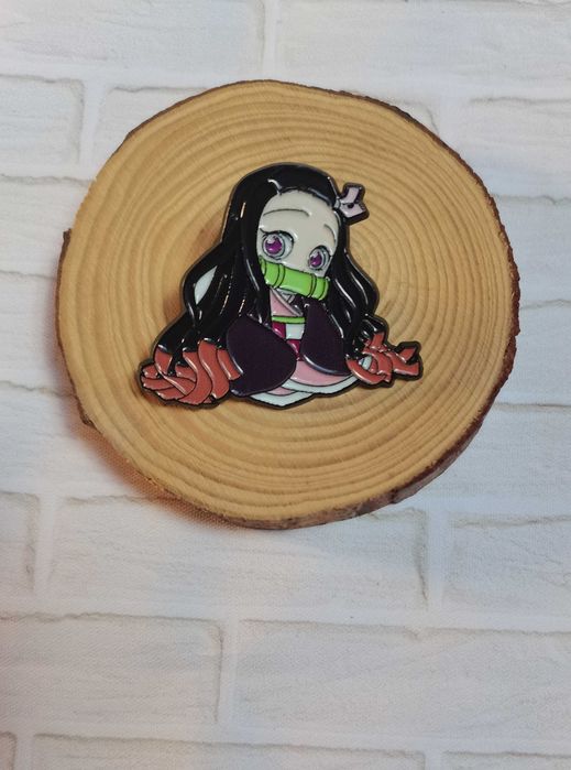Przypinka, badzik, pin, broszka: Nezuko Kamado (anime Demon Slayer)