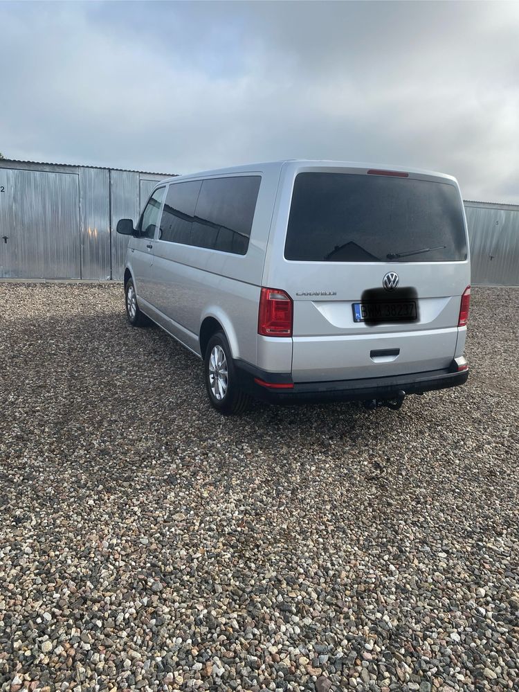 VW caravelle salon pl 9os 180tys long t6 dsg hak klima 19r
