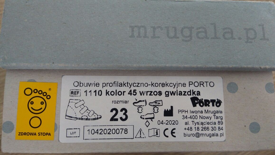 Buciki Mrugała Porto profilaktyczne