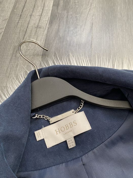 Hobbs London S 36 lyocell 100% granatowa kamizelka bezrękawnik