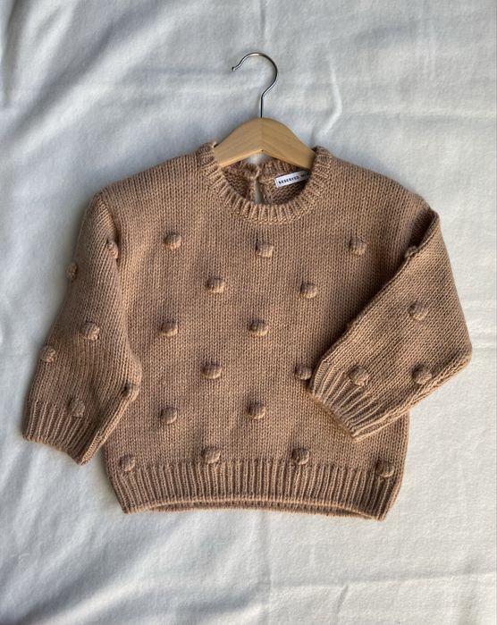 Sweter dla dziewczynki Reserved rozmiar 98 nowy popcorn kulki