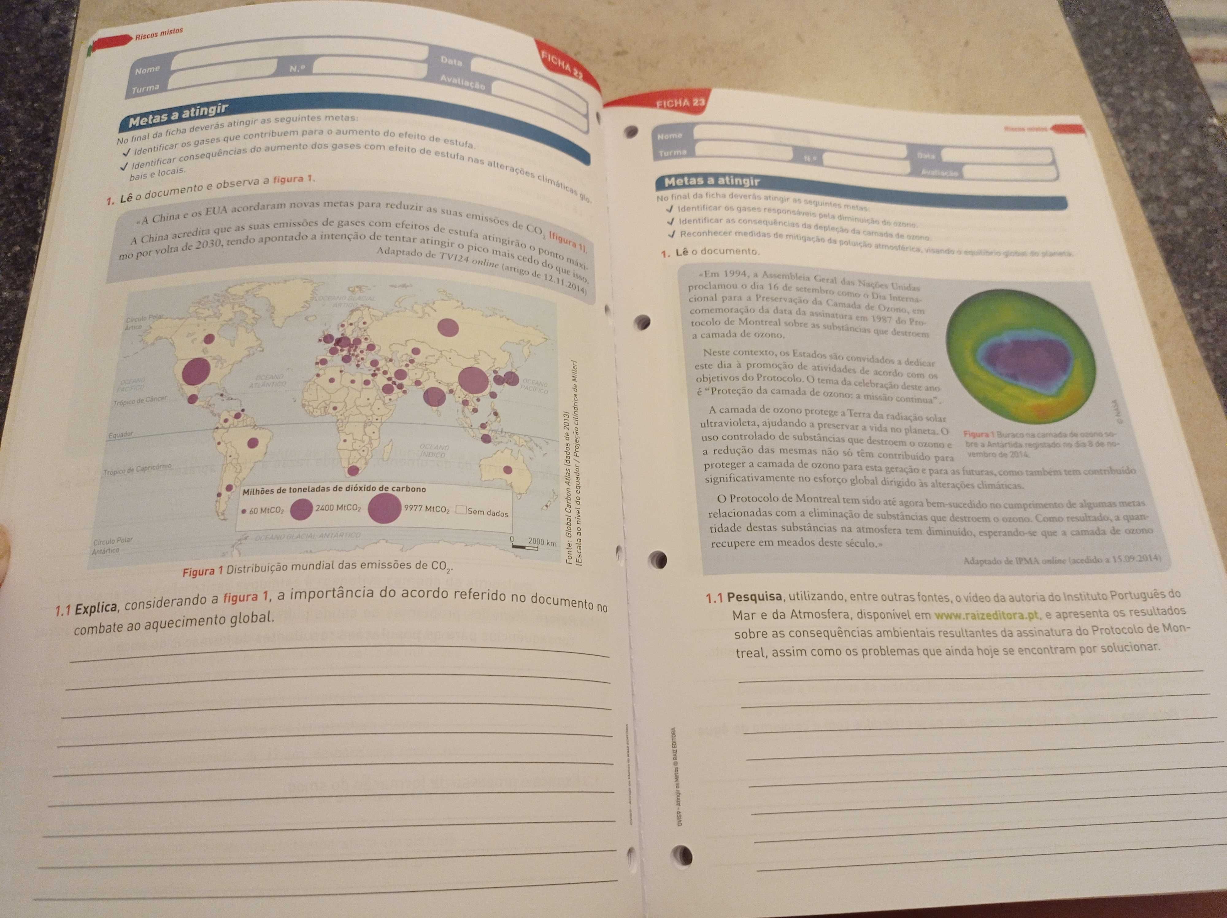 Caderno de Atividades - GEOvisão 9 - Geografia - 9.º Ano