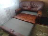 Шкіряний диван для спальні чи вітальні