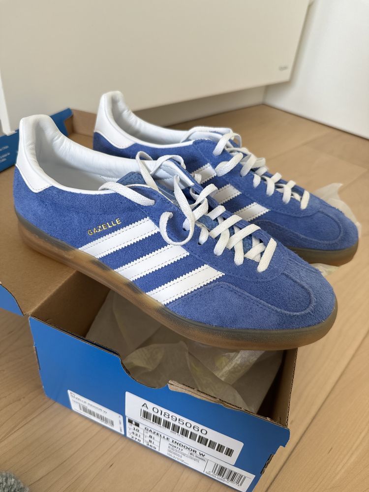 Sapatilhas Adidas Gazelle Indoor Blue Gum Tam. 42 2/3