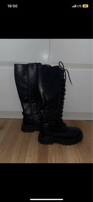 Kociary kozaki glany wiązane jenny fairy 37 czarne glany