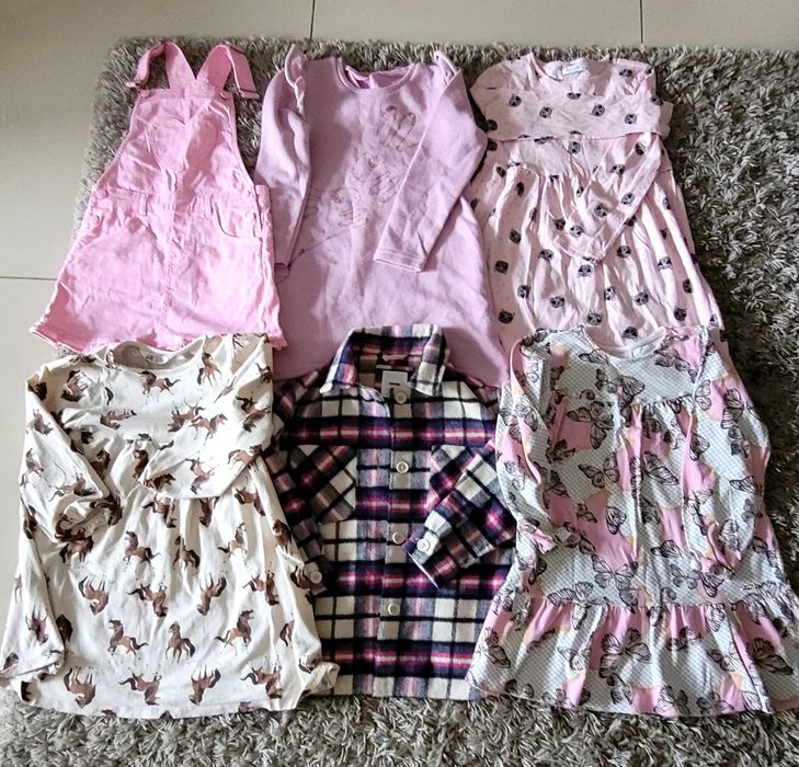 Mega paka ubranek dziewczynka 116 , 122